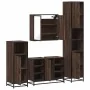 Set de muebles baño 4 pzas madera contrachapada roble marrón by , Bathroom furniture - Ref: Foro24-3301214, Price: 380,94 €, ...