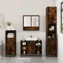 Set de muebles baño 4 pzas madera contrachapada roble ahumado by , Bathroom furniture - Ref: Foro24-3301242, Price: 404,08 €,...