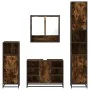 Set de muebles baño 4 pzas madera contrachapada roble ahumado by , Bathroom furniture - Ref: Foro24-3301242, Price: 404,08 €,...