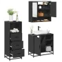 Juego de muebles de baño 3 pzas madera contrachapada negro von , Badezimmermöbel - Ref: Foro24-3301055, Preis: 240,16 €, Raba...