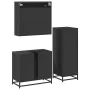 Juego de muebles de baño 3 pzas madera contrachapada negro von , Badezimmermöbel - Ref: Foro24-3301055, Preis: 240,16 €, Raba...