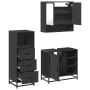Juego de muebles de baño 3 pzas madera contrachapada negro von , Badezimmermöbel - Ref: Foro24-3301055, Preis: 240,16 €, Raba...