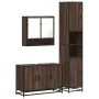 Set de muebles baño 3 pzas madera contrachapada roble marrón by , Bathroom furniture - Ref: Foro24-3301104, Price: 279,98 €, ...