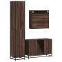 Set de muebles baño 3 pzas madera contrachapada roble marrón by , Bathroom furniture - Ref: Foro24-3301104, Price: 279,98 €, ...