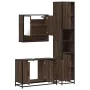 Set de muebles baño 3 pzas madera contrachapada roble marrón by , Bathroom furniture - Ref: Foro24-3301104, Price: 279,98 €, ...