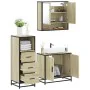 Set de muebles de baño 3 pzas madera contrachapada roble Sonoma von , Badezimmermöbel - Ref: Foro24-3301036, Preis: 210,25 €,...