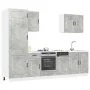 Mueble cocina Kalmar gris hormigón 7 pzas madera contrachapada von , Küchenschränke - Ref: Foro24-3314765, Preis: 549,56 €, R...
