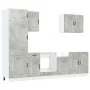 Mueble cocina Kalmar gris hormigón 7 pzas madera contrachapada von , Küchenschränke - Ref: Foro24-3314765, Preis: 549,56 €, R...