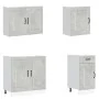 Mueble cocina Kalmar gris hormigón 7 pzas madera contrachapada von , Küchenschränke - Ref: Foro24-3314765, Preis: 549,56 €, R...