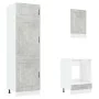 Mueble cocina Kalmar gris hormigón 7 pzas madera contrachapada von , Küchenschränke - Ref: Foro24-3314765, Preis: 549,56 €, R...