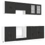 Mueble de cocina Kalmar negra 8 piezas madera contrachapada von , Küchenschränke - Ref: Foro24-3314842, Preis: 574,19 €, Raba...