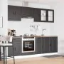 Mueble de cocina Kalmar negra 8 piezas madera contrachapada von , Küchenschränke - Ref: Foro24-3314842, Preis: 574,19 €, Raba...