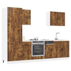 Mueble cocina Kalmar roble ahumado 7 pzas madera contrachapada von , Küchenschränke - Ref: Foro24-3314786, Preis: 575,38 €, R...