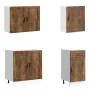 Mueble cocina Kalmar roble ahumado 7 pzas madera contrachapada by , Kitchen cabinets - Ref: Foro24-3314786, Price: 574,39 €, ...