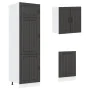 Mueble de cocina Kalmar negra 8 piezas madera contrachapada by , Kitchen cabinets - Ref: Foro24-3314802, Price: 601,04 €, Dis...