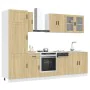 Mueble cocina Kalmar roble sonoma 8 pzas madera contrachapada de , Armarios de cocina - Ref: Foro24-3314814, Precio: 600,95 €...