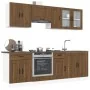 Mueble cocina Kalmar roble marrón 8 pzas madera contrachapada von , Küchenschränke - Ref: Foro24-3314828, Preis: 544,95 €, Ra...