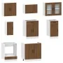 Mueble cocina Kalmar roble marrón 8 pzas madera contrachapada von , Küchenschränke - Ref: Foro24-3314828, Preis: 544,95 €, Ra...