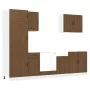 Mueble cocina Kalmar roble marrón 7 pzas madera contrachapada de , Armarios de cocina - Ref: Foro24-3314778, Precio: 572,96 €...