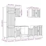 Mueble cocina Kalmar roble marrón 7 pzas madera contrachapada de , Armarios de cocina - Ref: Foro24-3314778, Precio: 572,96 €...