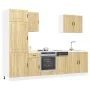 Mueble cocina Kalmar roble sonoma 7 pzas madera contrachapada von , Küchenschränke - Ref: Foro24-3314784, Preis: 557,77 €, Ra...