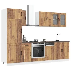 Mueble cocina Kalmar madera vieja 8 pzas madera contrachapada von , Küchenschränke - Ref: Foro24-3314799, Preis: 641,66 €, Ra...