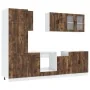 Mueble cocina Kalmar roble ahumado 8 pzas madera contrachapada by , Kitchen cabinets - Ref: Foro24-3314816, Price: 618,79 €, ...