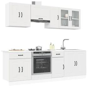 Mueble de cocina Kalmar blanco 8 piezas madera contrachapada de , Armarios de cocina - Ref: Foro24-3314821, Precio: 525,47 €,...