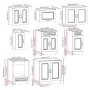 Mueble de cocina Kalmar blanco 8 piezas madera contrachapada von , Küchenschränke - Ref: Foro24-3314821, Preis: 525,47 €, Rab...
