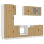 Mueble de cocina Kalmar 8 piezas artesanal roble de , Armarios de cocina - Ref: Foro24-3314800, Precio: 632,66 €, Descuento: %