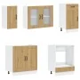 Mueble de cocina Kalmar 8 piezas artesanal roble de , Armarios de cocina - Ref: Foro24-3314800, Precio: 632,66 €, Descuento: %