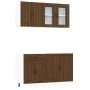 Mueble cocina Kalmar roble marrón 4 pzas madera contrachapada de , Armarios de cocina - Ref: Foro24-3314868, Precio: 295,63 €...