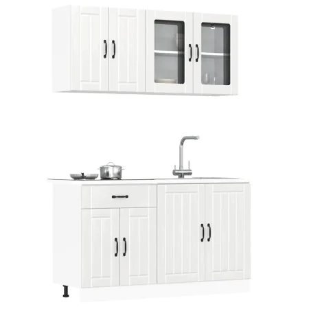 Mueble cocina Kalmar blanco de alto brillo 4 pzas von , Küchenschränke - Ref: Foro24-3314863, Preis: 323,01 €, Rabatt: %