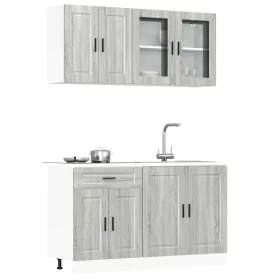 Mueble cocina Kalmar sonoma gris 4 pzas madera contrachapada de , Armarios de cocina - Ref: Foro24-3314877, Precio: 305,95 €,...