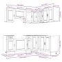 Mueble cocina Porto roble sonoma 11 pzas madera contrachapada de , Armarios de cocina - Ref: Foro24-3314964, Precio: 669,43 €...