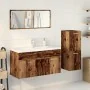 Juego de muebles de baño 4 piezas madera ingeniería envejecida by , Bathroom furniture - Ref: Foro24-3328601, Price: 288,54 €...