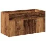 Juego de muebles de baño 4 piezas madera ingeniería envejecida by , Bathroom furniture - Ref: Foro24-3328601, Price: 288,54 €...