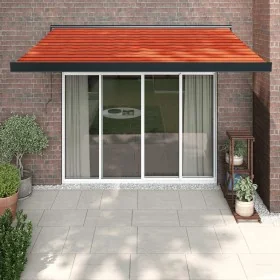 Toldo retráctil aluminio y tela naranja y marrón 3x2,5 m von , Markisen - Ref: Foro24-3154616, Preis: 535,95 €, Rabatt: %