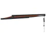 Toldo retráctil aluminio y tela naranja y marrón 3x2,5 m de , Toldos - Ref: Foro24-3154616, Precio: 535,91 €, Descuento: %
