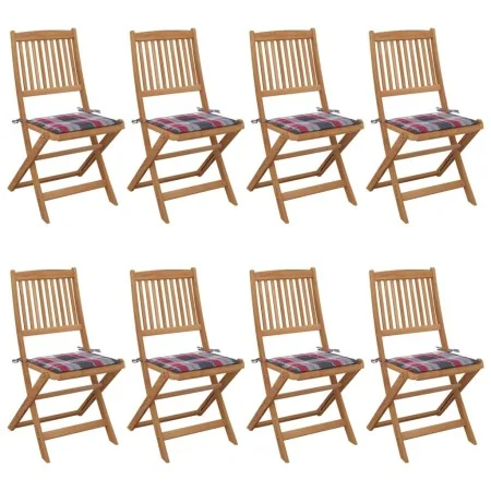 Sillas de jardín plegables 8 uds y cojines madera maciza acacia von , Gartenstühle - Ref: Foro24-3075034, Preis: 360,85 €, Ra...