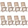 Sillas de jardín plegables 8 uds y cojines madera maciza acacia von , Gartenstühle - Ref: Foro24-3075034, Preis: 360,85 €, Ra...