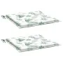 Cojines de silla 2 uds tela estampado de hojas 50x50x3 cm by , Cushions for chairs and sofas - Ref: Foro24-361086, Price: 19,...