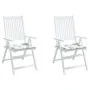 Cojines de silla 2 uds tela estampado de hojas 50x50x3 cm by , Cushions for chairs and sofas - Ref: Foro24-361086, Price: 19,...