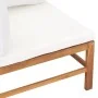 Sofás de esquina 2 uds madera maciza teca y cojines color crema von , Modulare Sofas für den Außenbereich - Ref: Foro24-31610...
