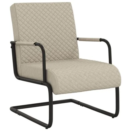 Silla voladiza cuero sintético gris claro de , Sillones - Ref: Foro24-325785, Precio: 163,76 €, Descuento: %