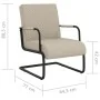 Silla voladiza cuero sintético gris claro de , Sillones - Ref: Foro24-325785, Precio: 163,76 €, Descuento: %