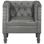 Sillón de cuero auténtico gris by , Armchairs - Ref: Foro24-286591, Price: 247,94 €, Discount: %
