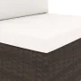 Sofá seccional esquina reposabrazos izq. ratán sintético marrón von , Modulare Sofas für den Außenbereich - Ref: Foro24-49509...