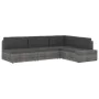 Sofá seccional esquina reposabrazos izq. ratán sintético marrón von , Modulare Sofas für den Außenbereich - Ref: Foro24-49509...