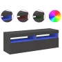Muebles de TV con luces LED 2 uds gris 60x35x40 cm by , TV Furniture - Ref: Foro24-804414, Price: 121,27 €, Discount: %